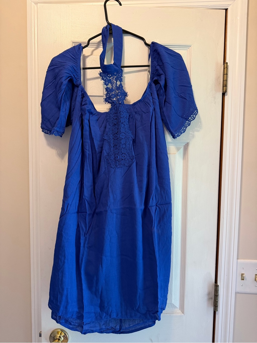 Hayden of Los Angeles Cobalt Blue Lace-Trim Dress
